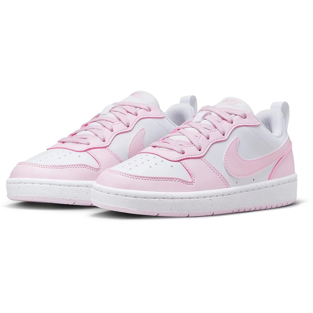 NIKE BIG KID COURT BOROUGH LOW RECRAFT SNEAKER (Women’s 6.5 or Youth 4)